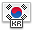 flag south korea drapeau pays