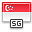 flag singapore drapeau pays