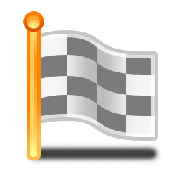 square flag drapeau course