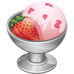 strawberry ice cream fraise