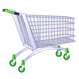 shopping cart caddie