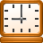 Desk clock icon horloge