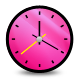 clock pink horloge