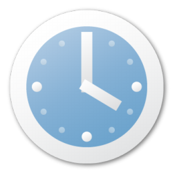 clock blue horloge