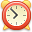 clock red horloge