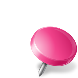 drawingpin right pink punaise