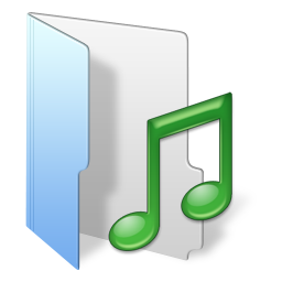 folder blue music