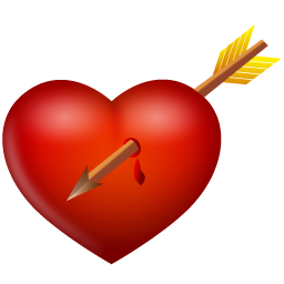 arrow and heart