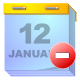interface calendar remove calendrier