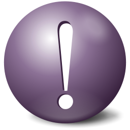 alert purple exclamation