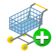 interface shopping cart add 1
