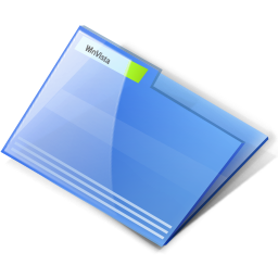folder close blue