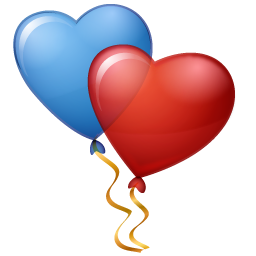 balloons hearts