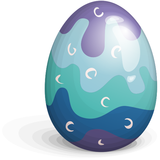 easter egg blue purple 512