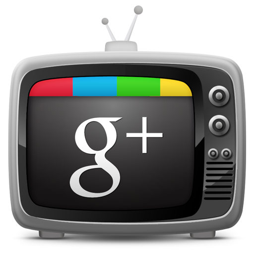 tv set icon google plus
