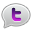 twitter bubble purple