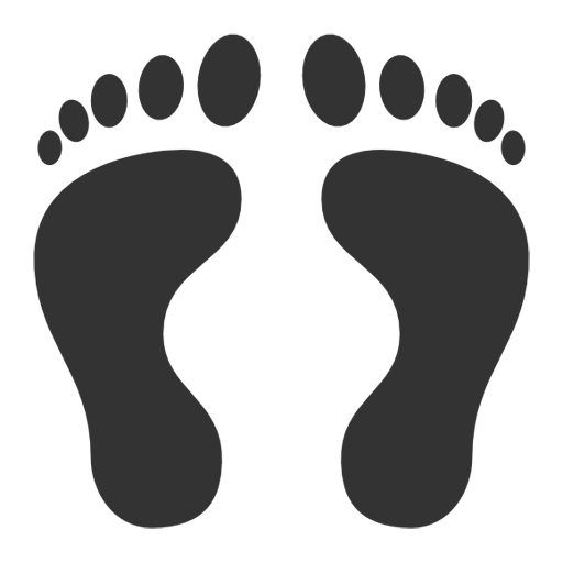 512 human footprints