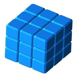 blue cube