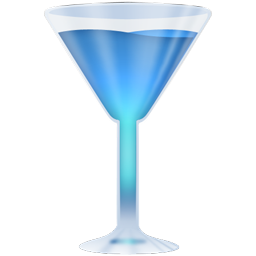 wineglass blue
