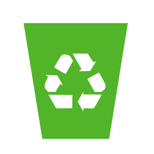 recycling bin green