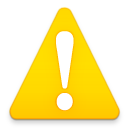 system alert caution icon