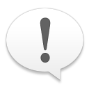 real osx system alert note icon