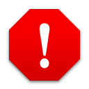 system alert stop icon