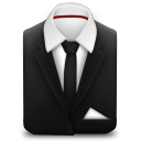 costume manager suit black tie000