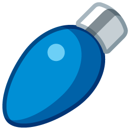 light oval blue boule